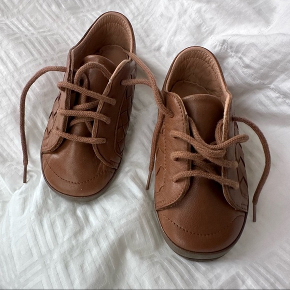 Bottega Veneta Intrecciato baby shoes brown 6-12mos - Picture 3 of 8
